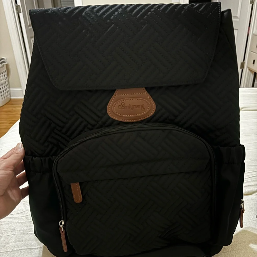 Stylish Black Multifunction baby Backpack